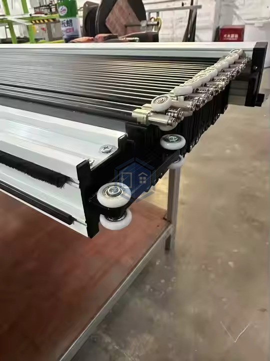 sliding security screen door railing